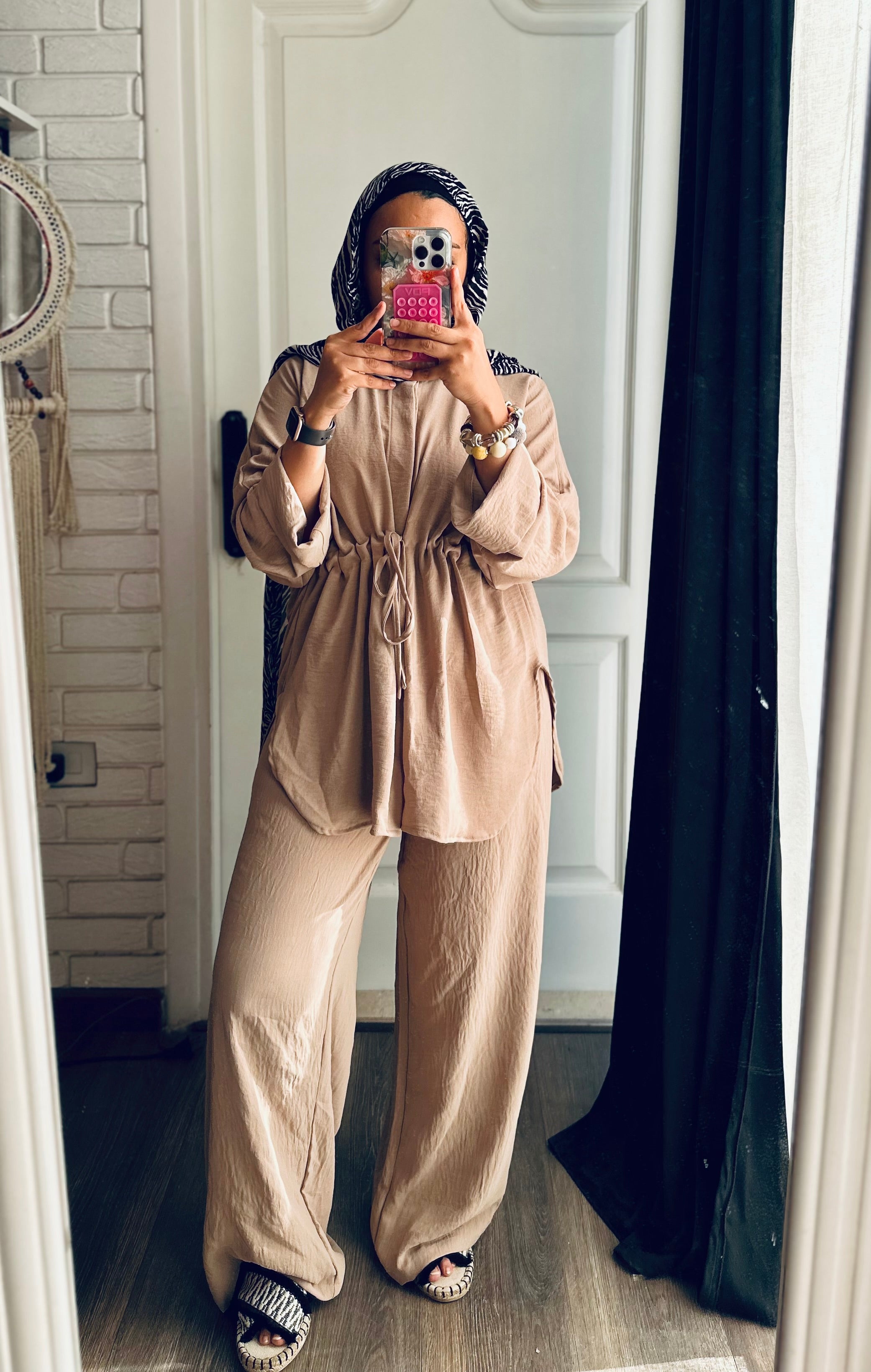 Belted Set in Beige