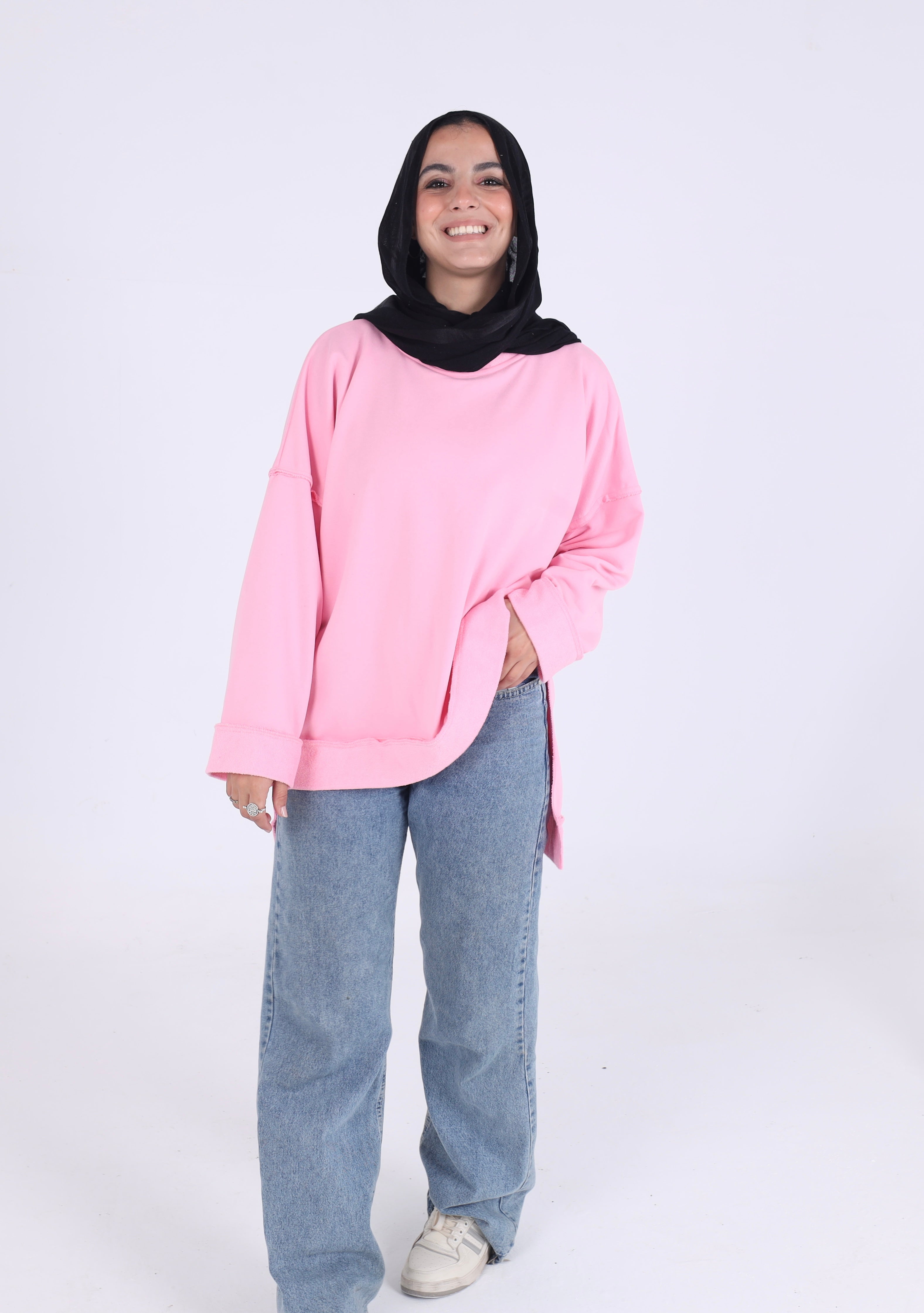 The Reversed Sweatshirt in Pink