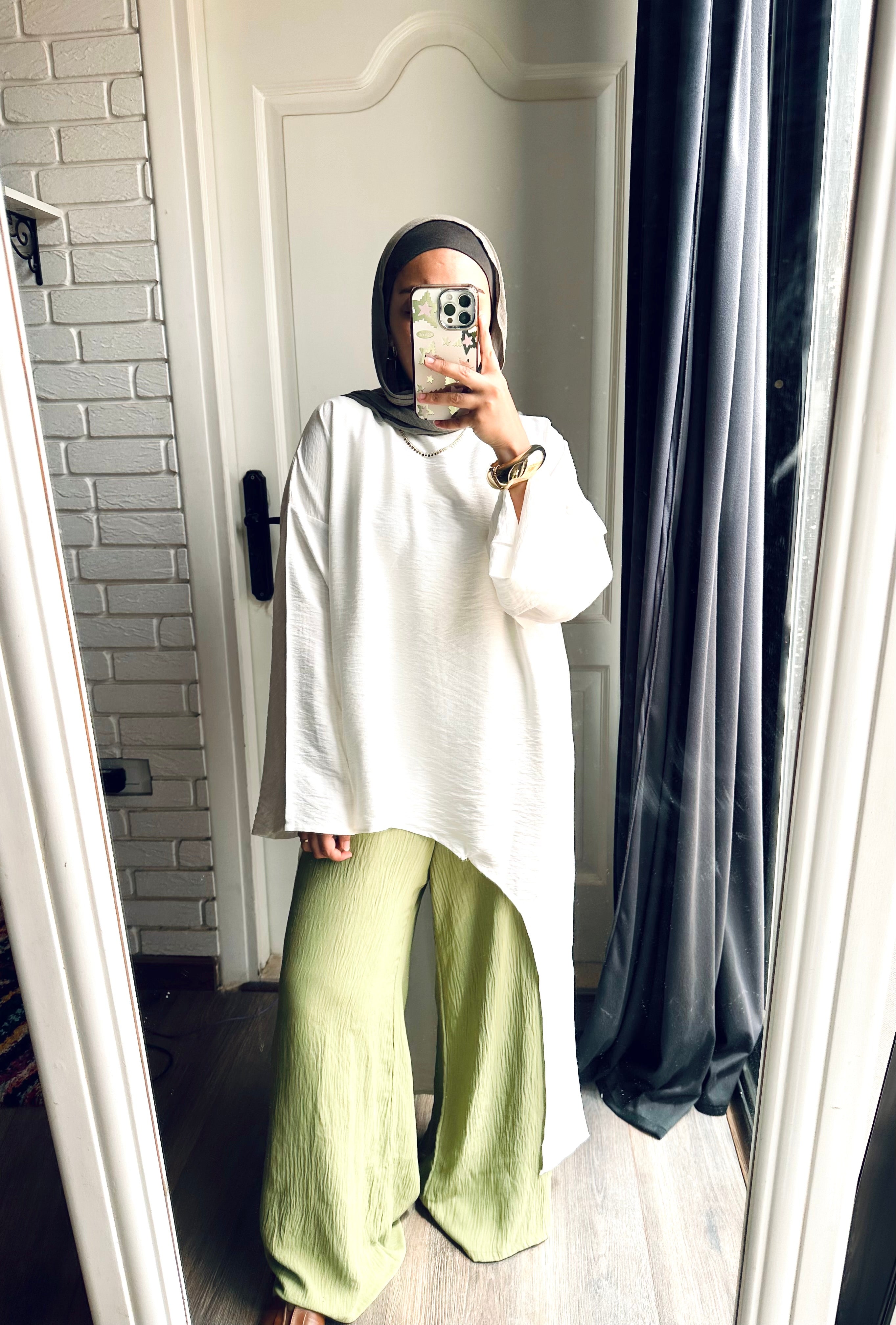 Side Tunic in White