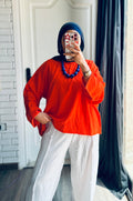 Fleuri Cropped Top in Orange