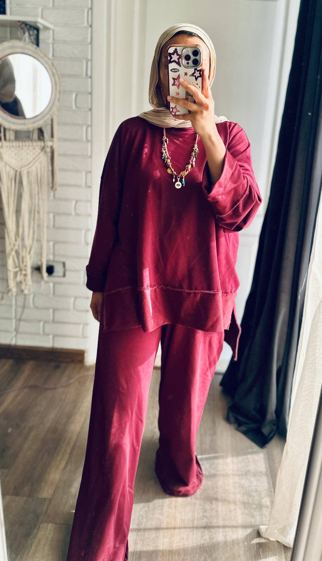 Daily Full Set in Burgundy