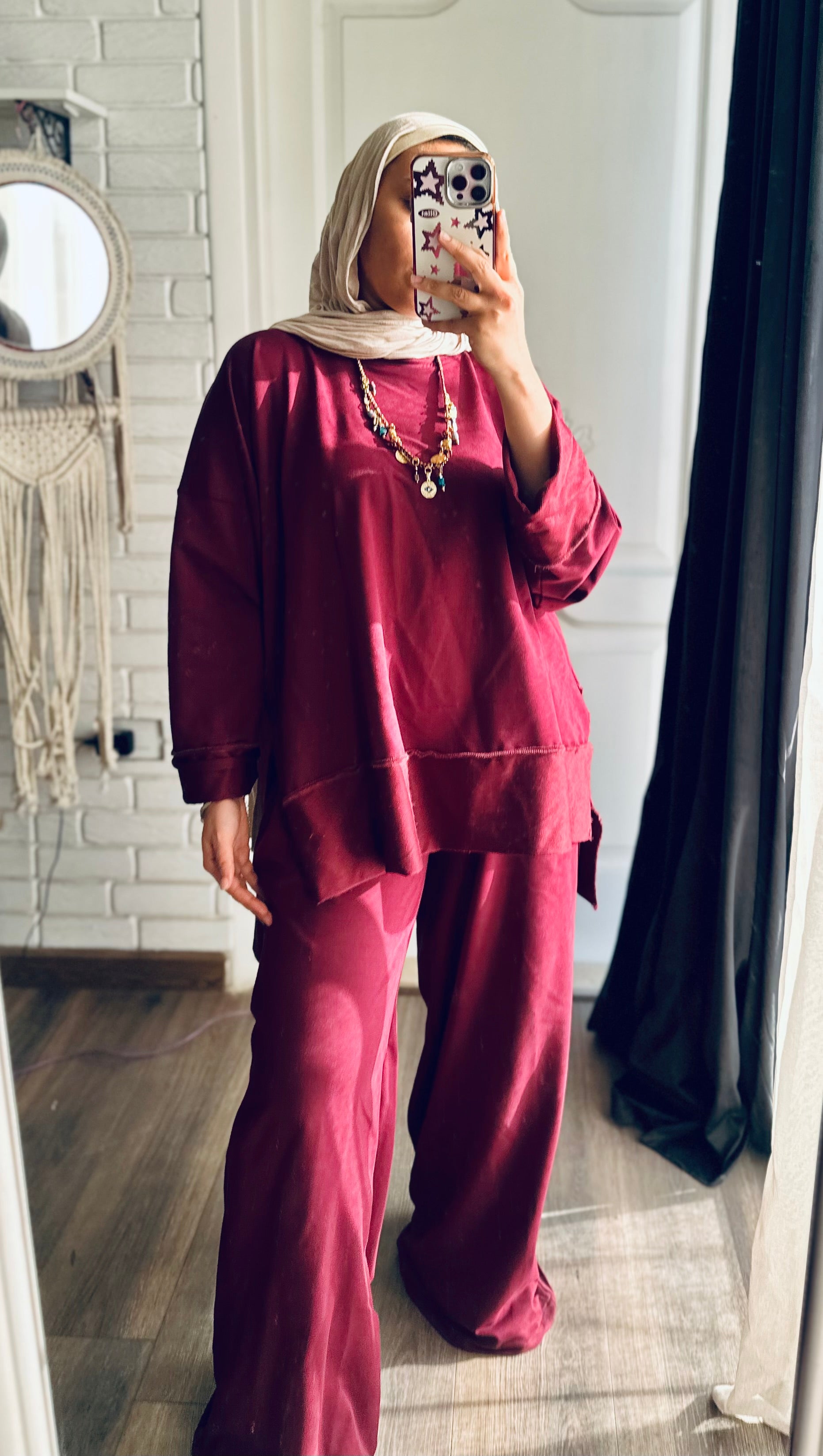 Daily Full Set in Burgundy
