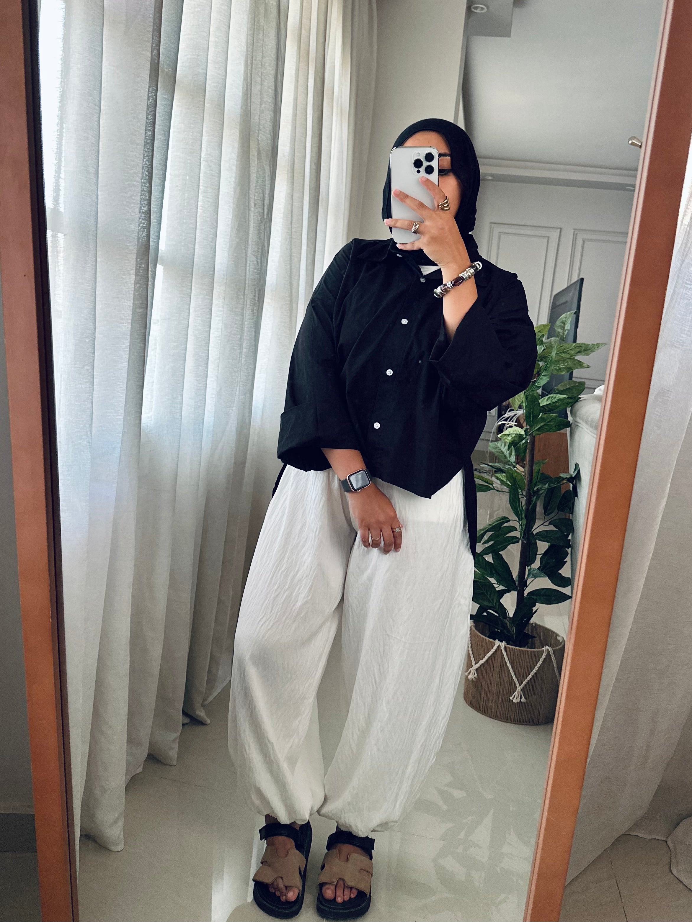 Balloon Pants in White