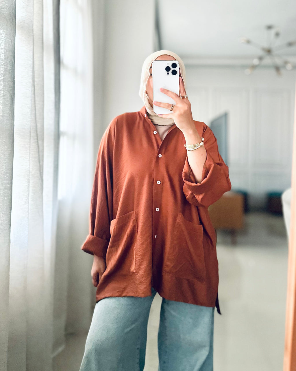 Pockets Shirt in Cinnamon
