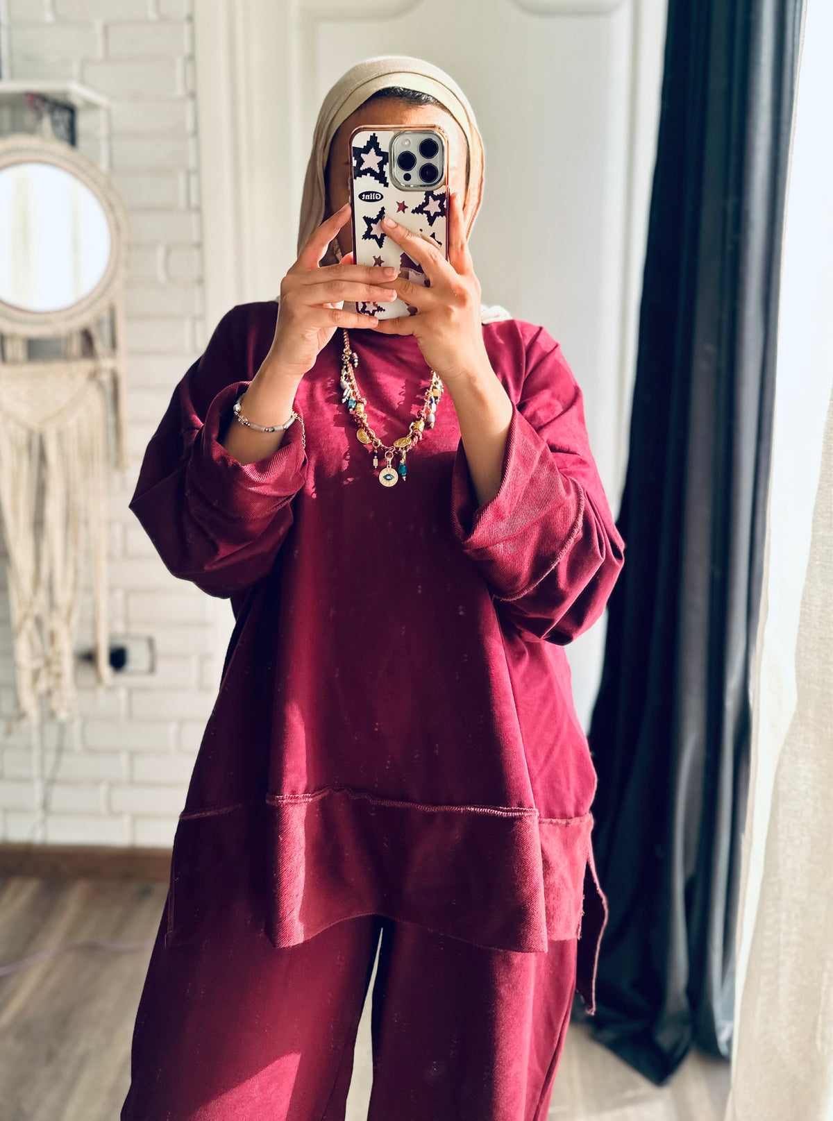 Daily Full Set in Burgundy