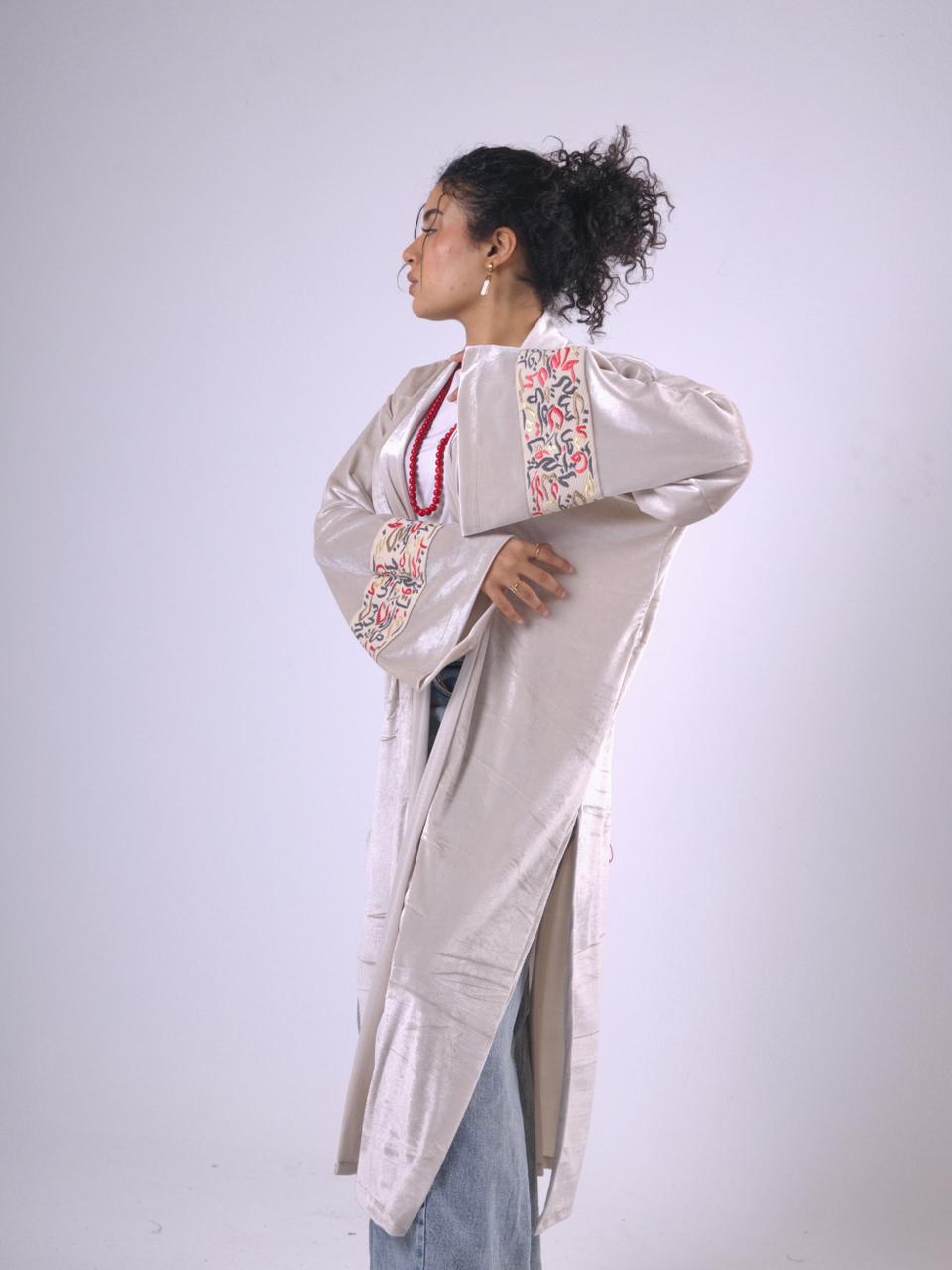 Kalimah Kaftan in Beige