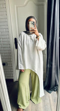 Side Tunic in White