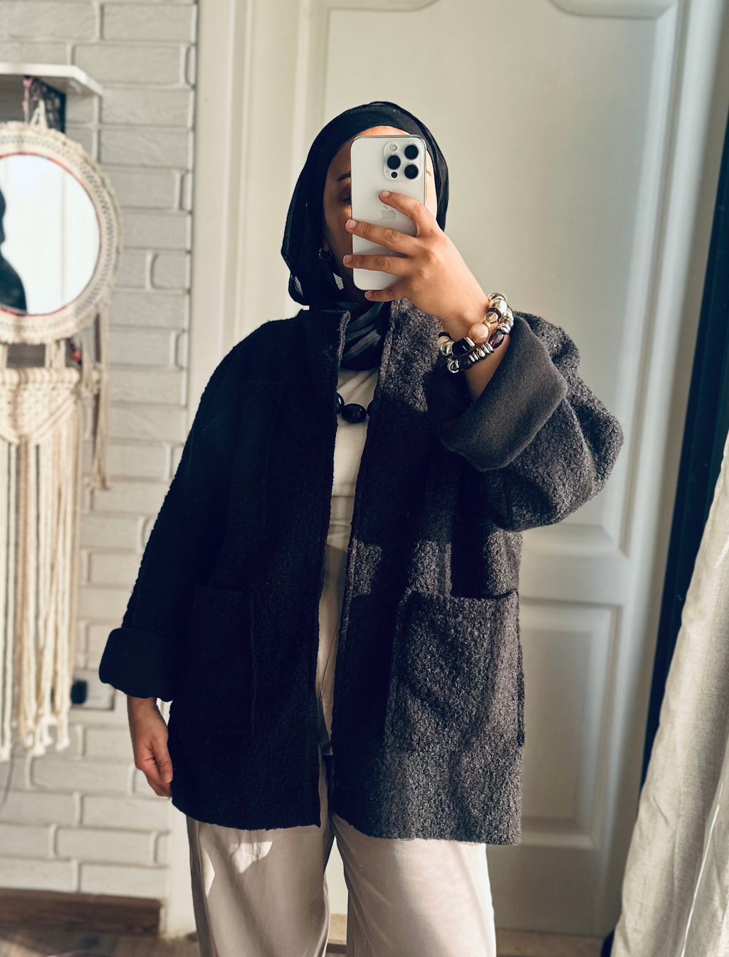 Teddy Jacket in Black