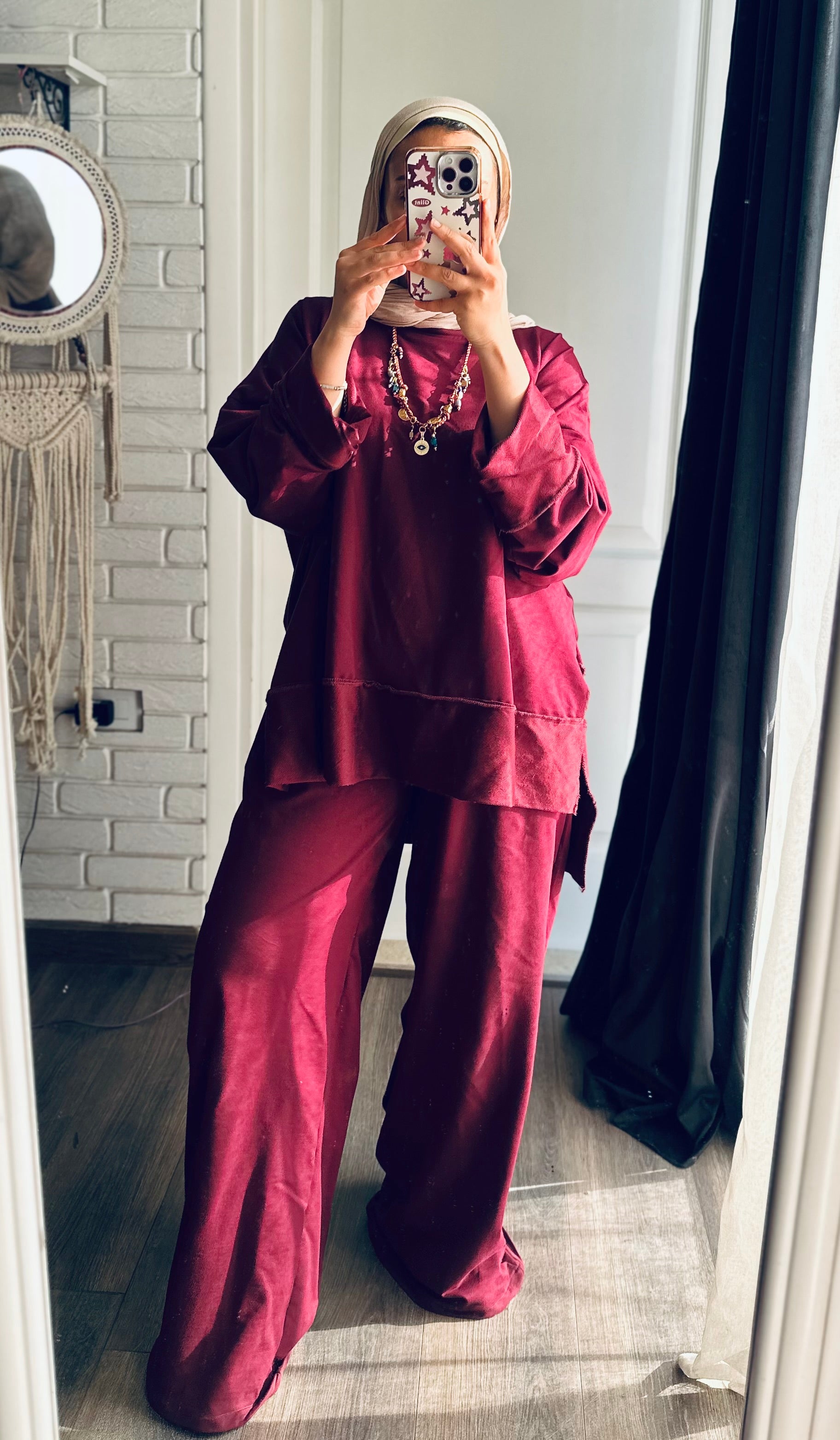 Daily Full Set in Burgundy