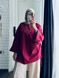 Kashkasha Blouse in Maroon