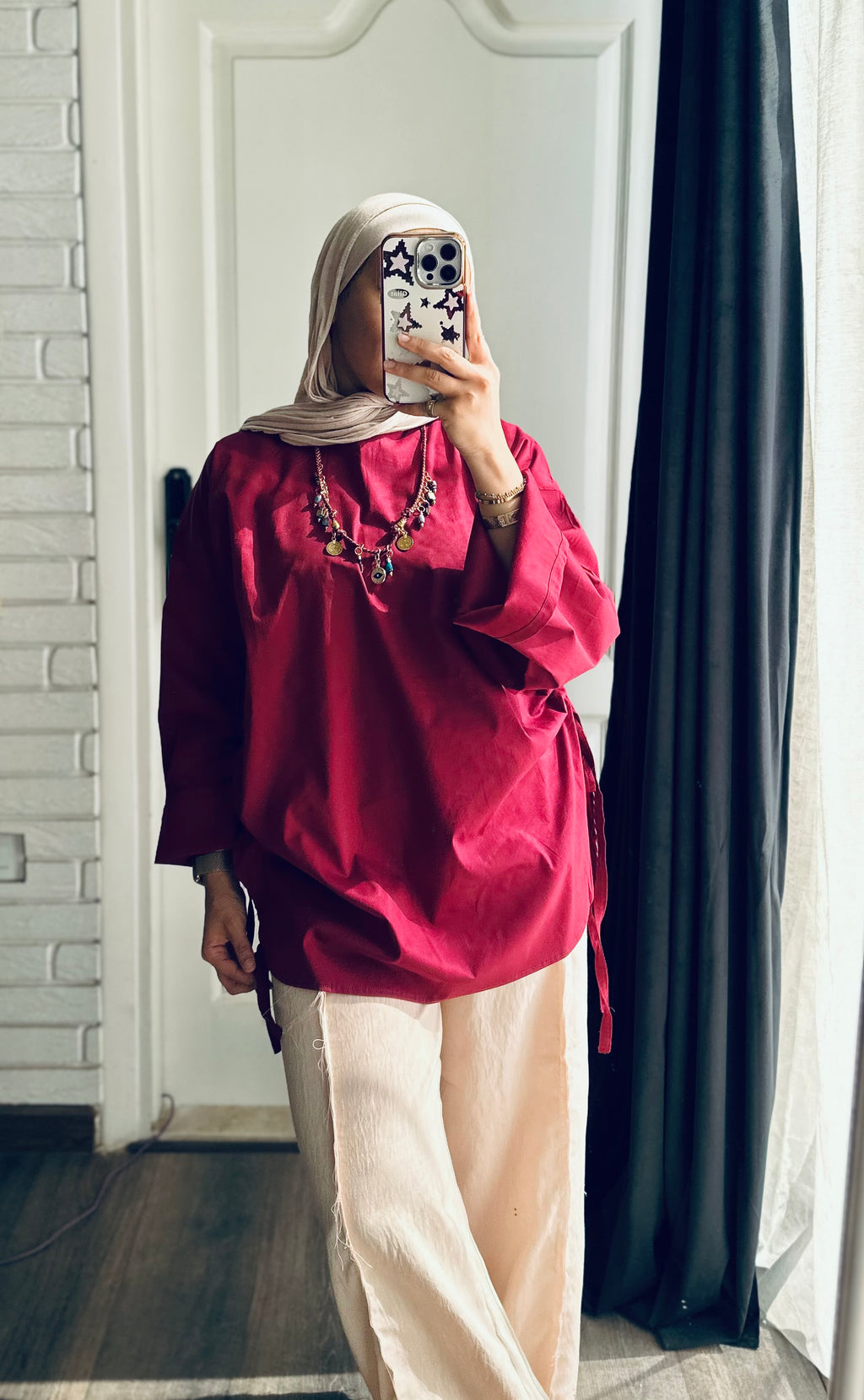 Kashkasha Blouse in Maroon