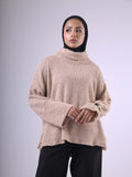 Aura Knit Pullover in Beige