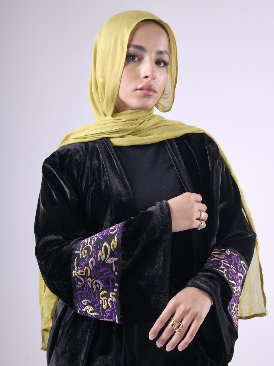 Kalimah Kaftan in Black