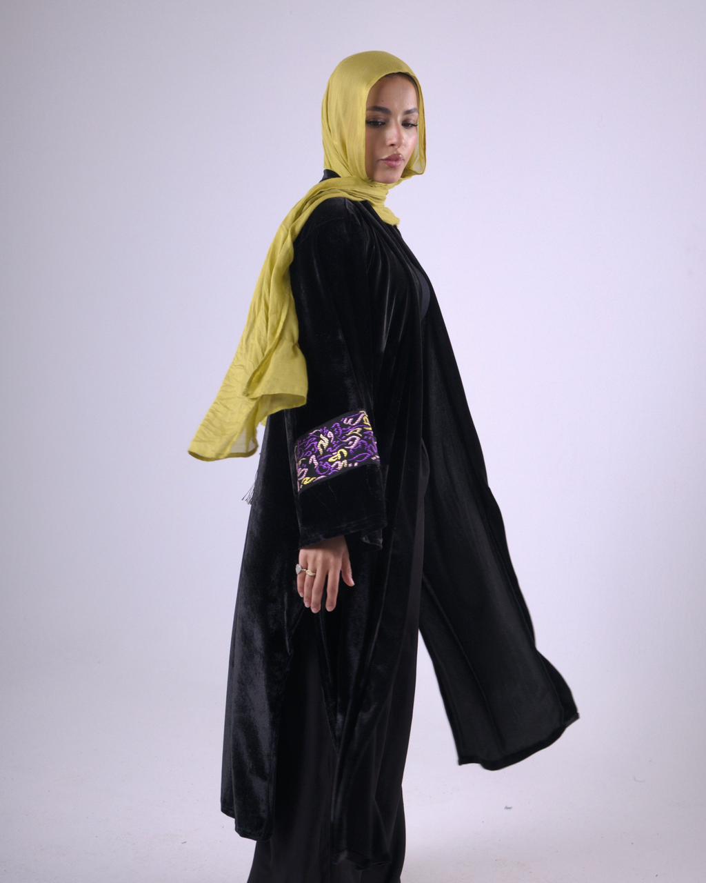 Kalimah Kaftan in Black