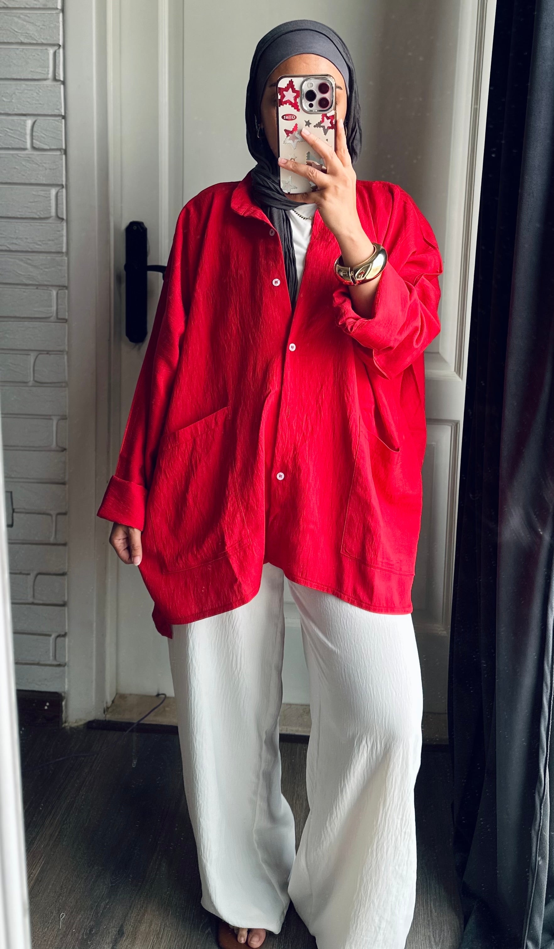 Pockets Shirt in Red