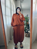 Balloon Track Suit in Cinnamon