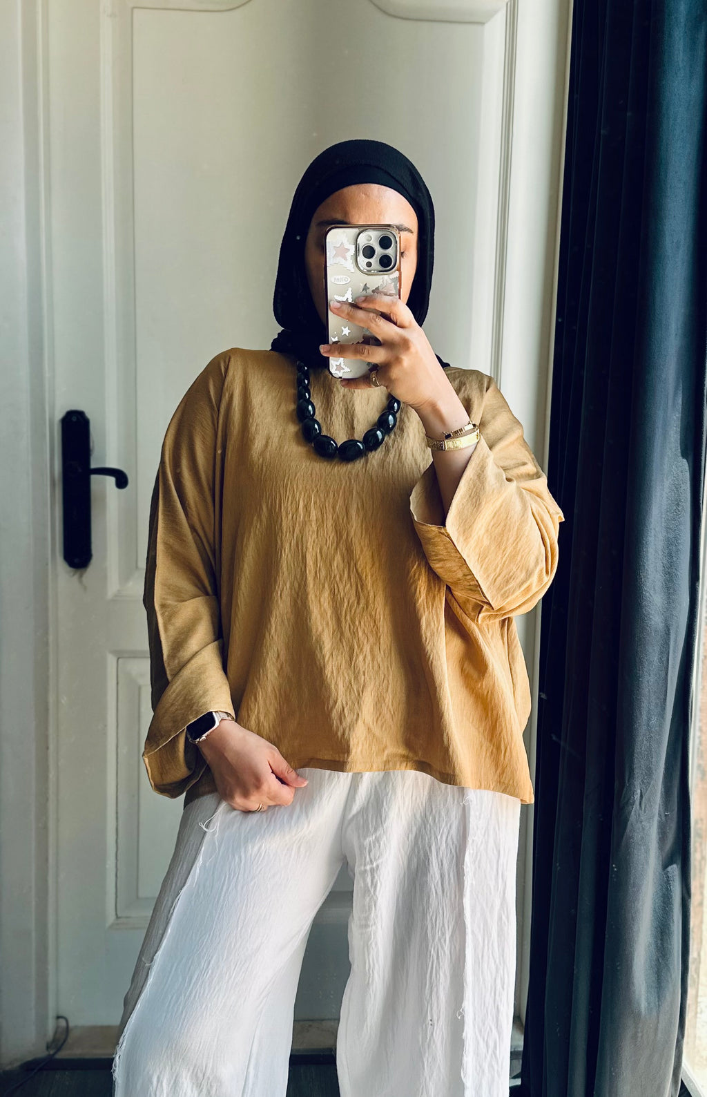 Fleuri Cropped Top in Golden Yellow