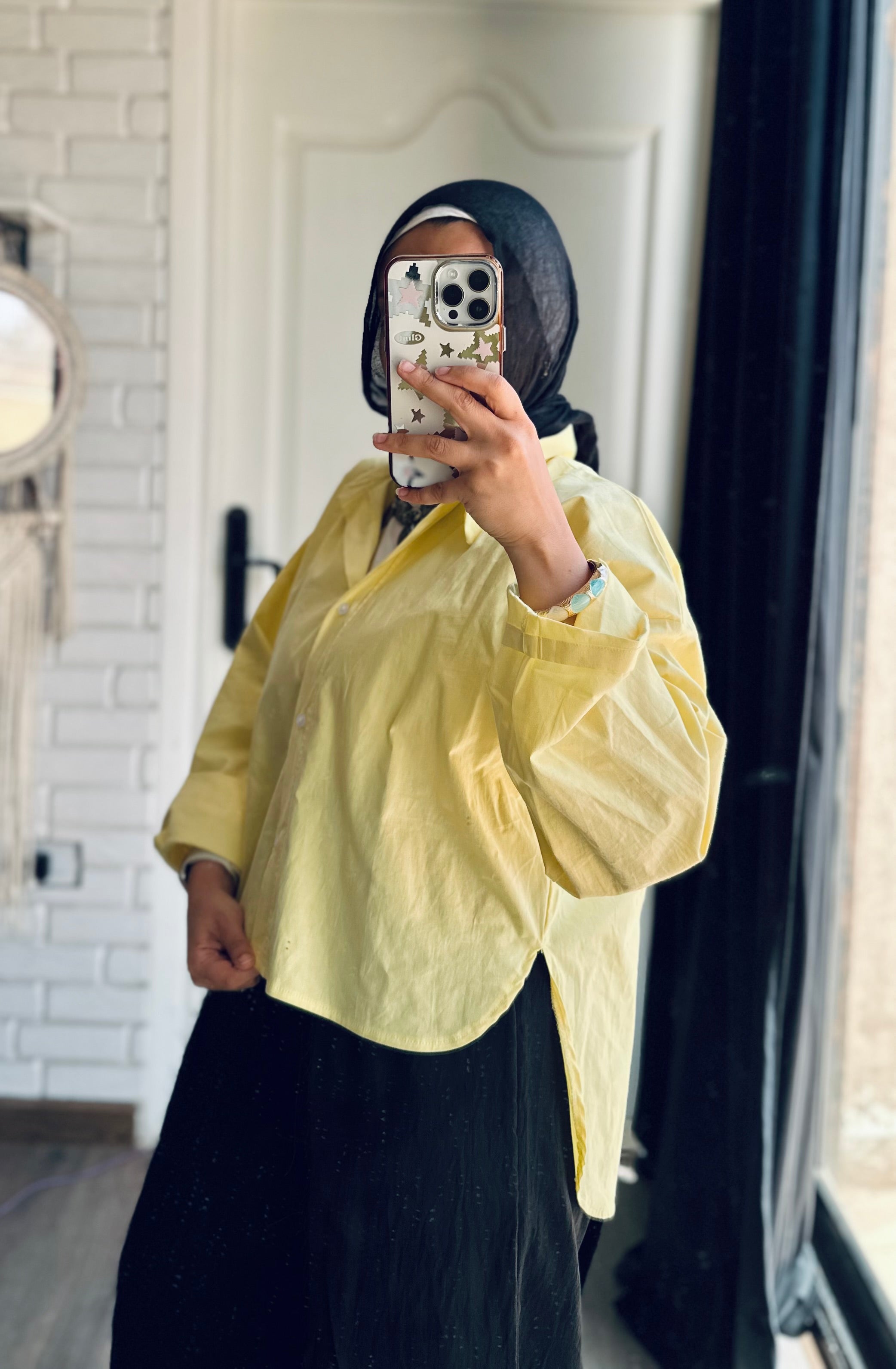 The Mini Shirt In Butter Yellow