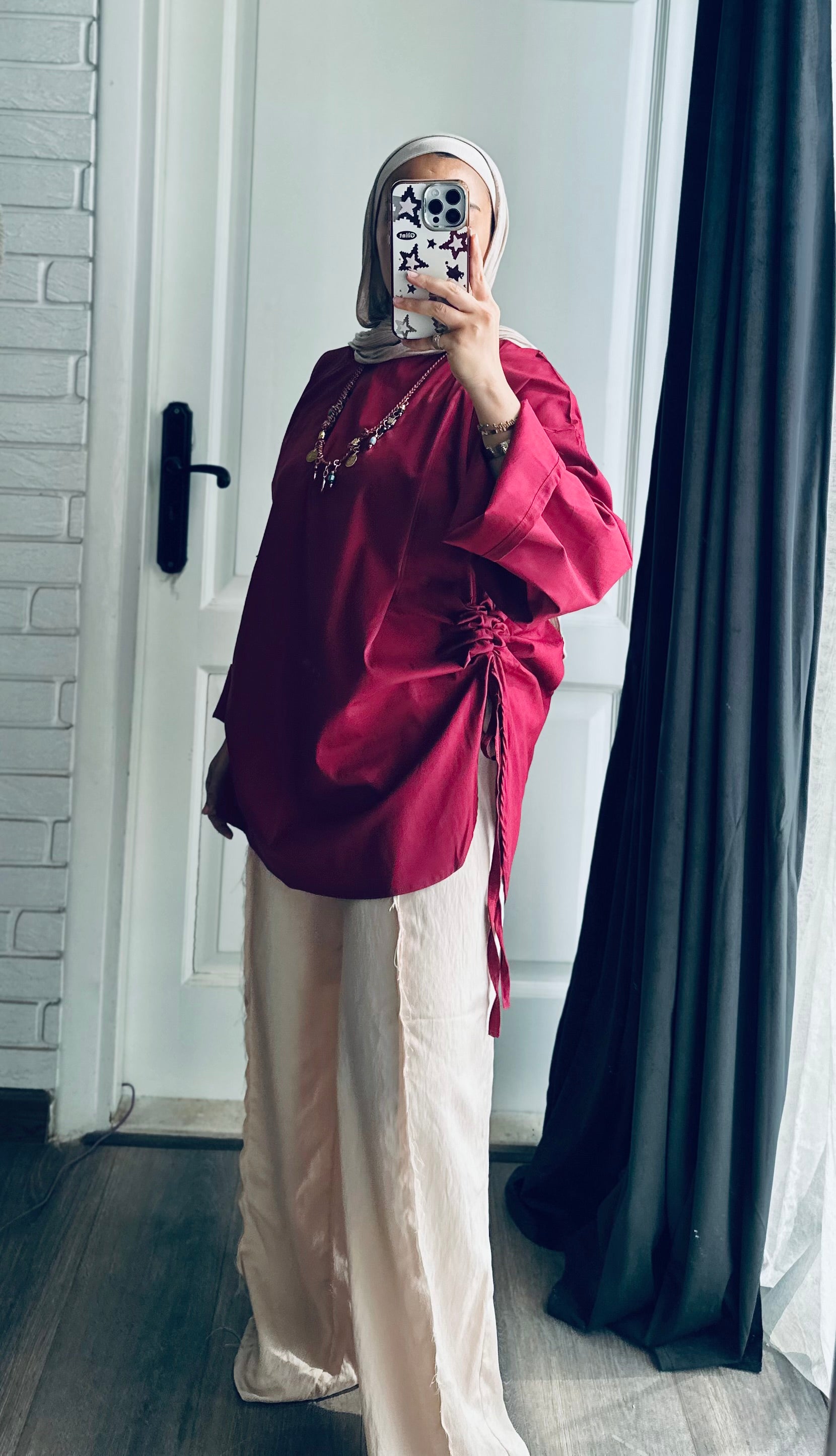 Kashkasha Blouse in Maroon