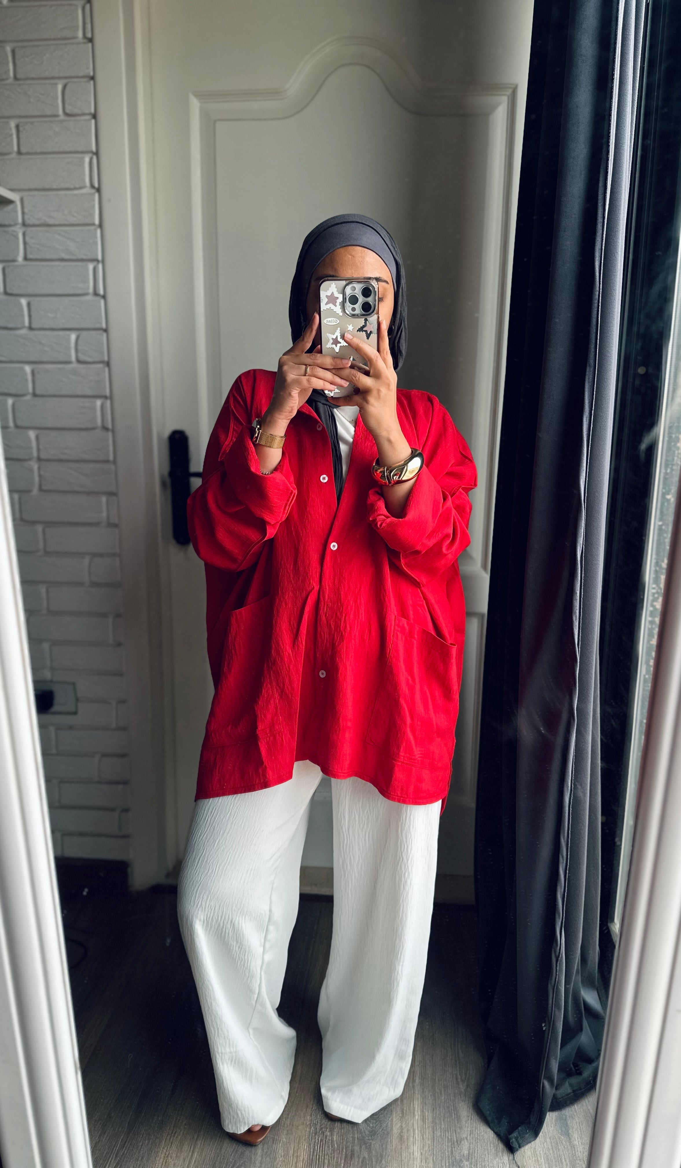 Pockets Shirt in Red