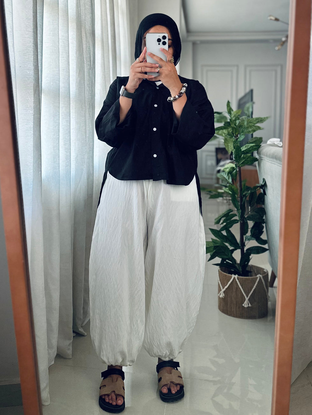 Balloon Pants in White