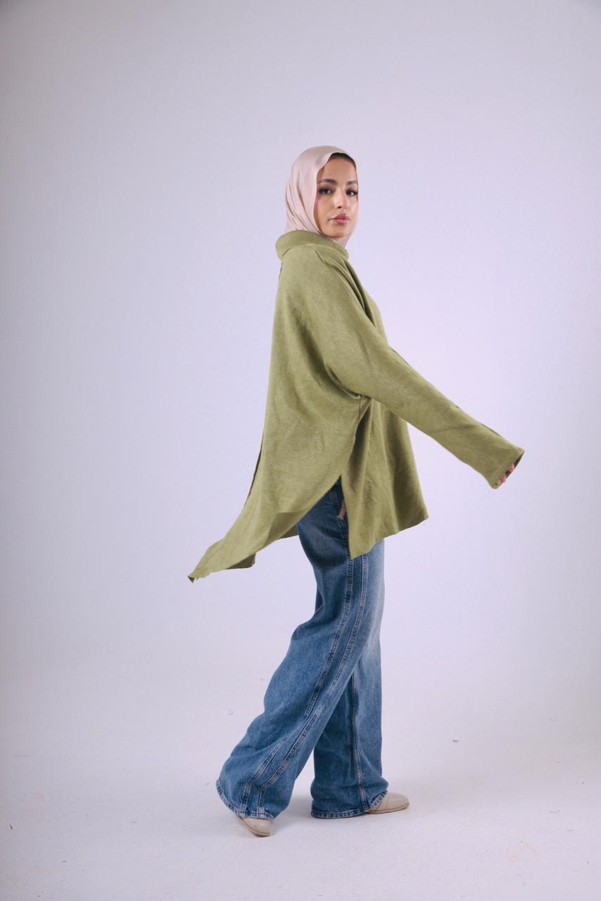 Raha Tunic in Lime