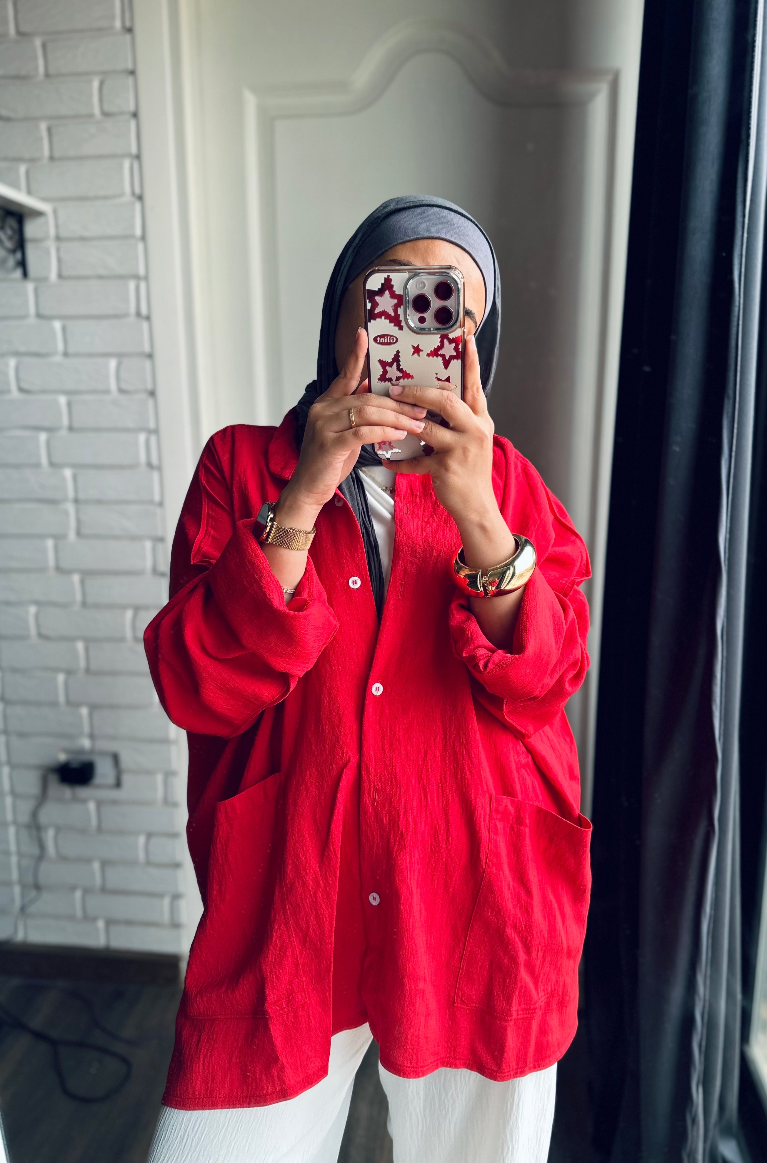 Pockets Shirt in Red