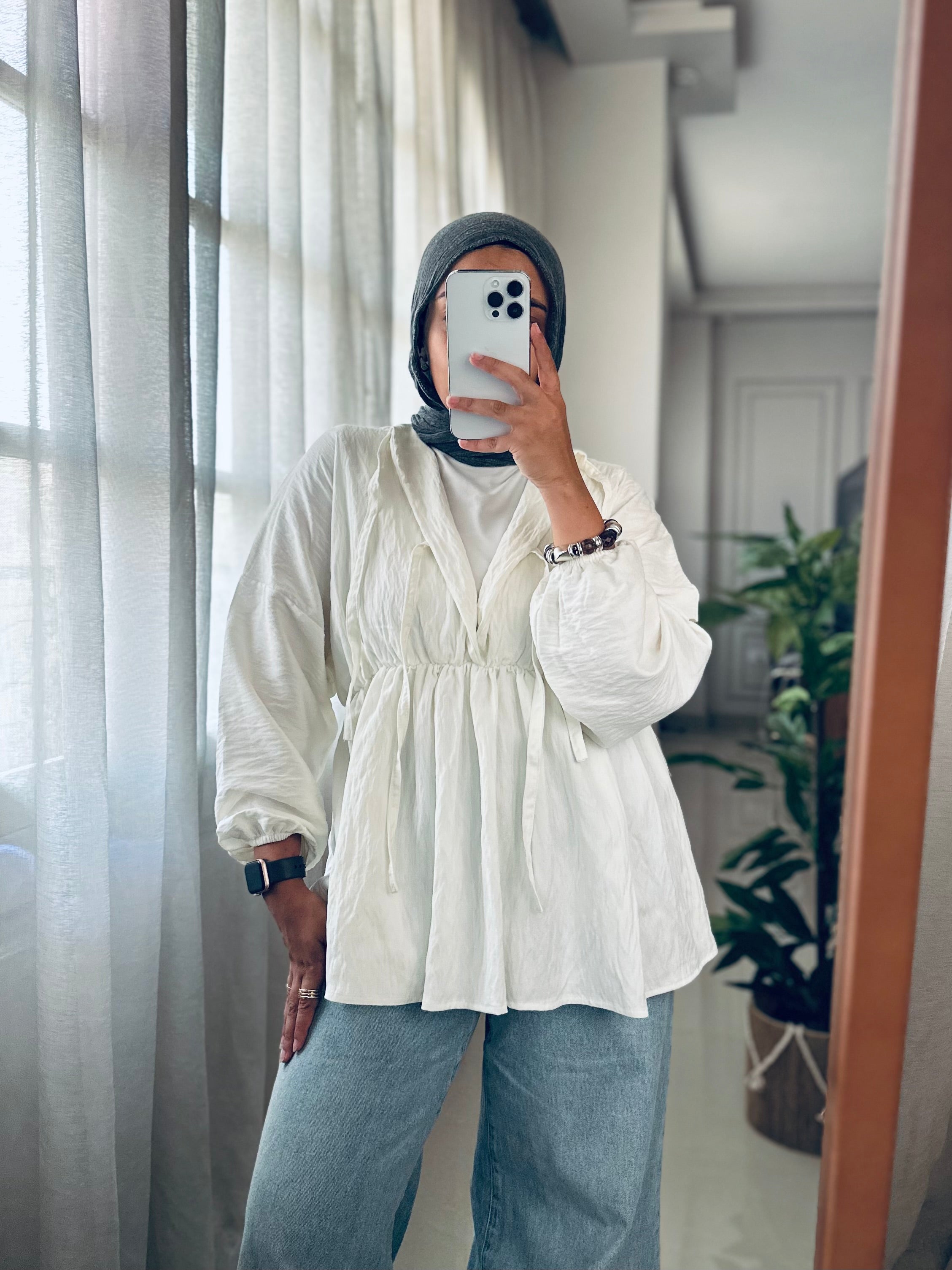 More Ruffles Blouse in White