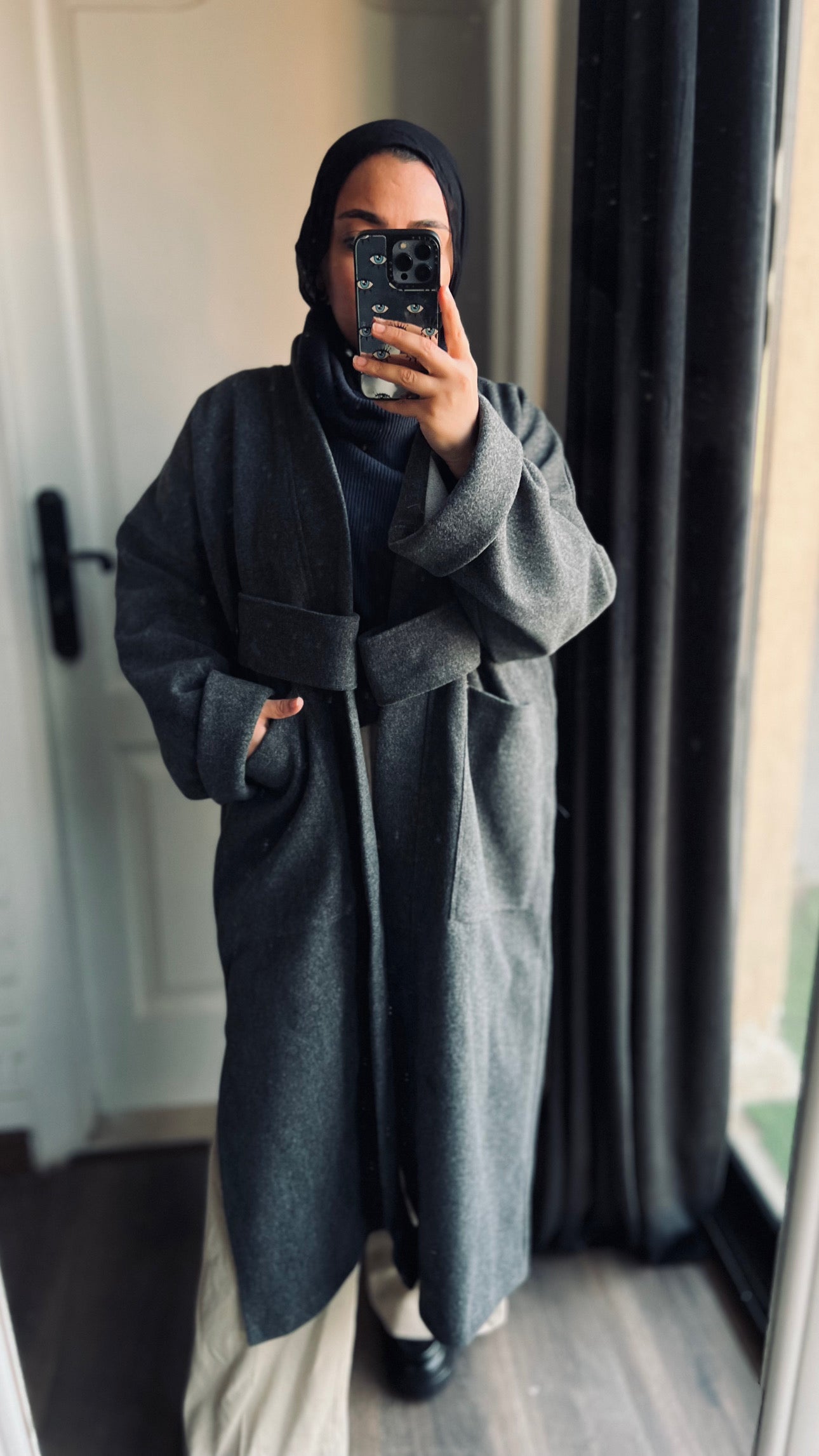 Woolen Coat in Gray