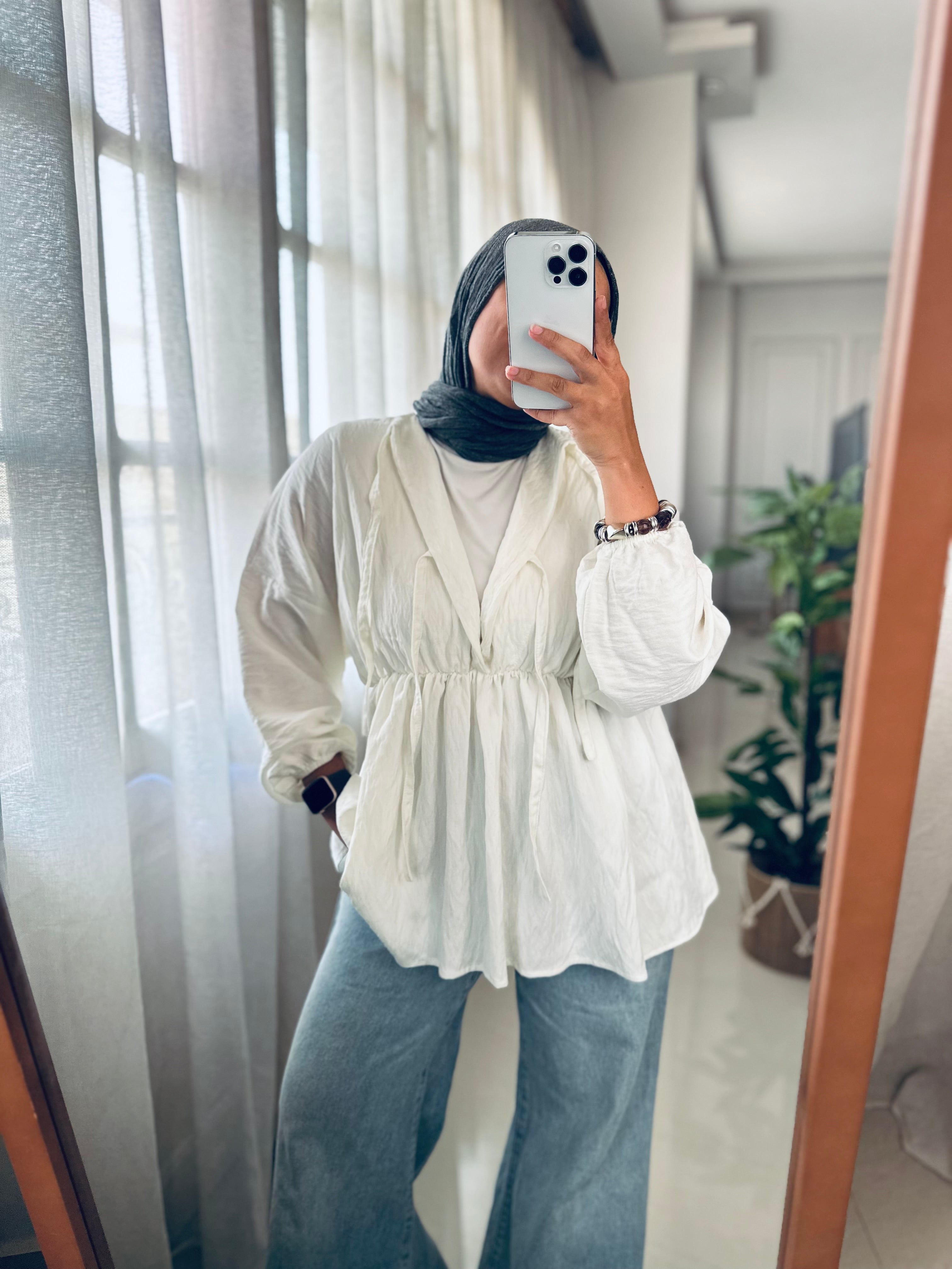 More Ruffles Blouse in White