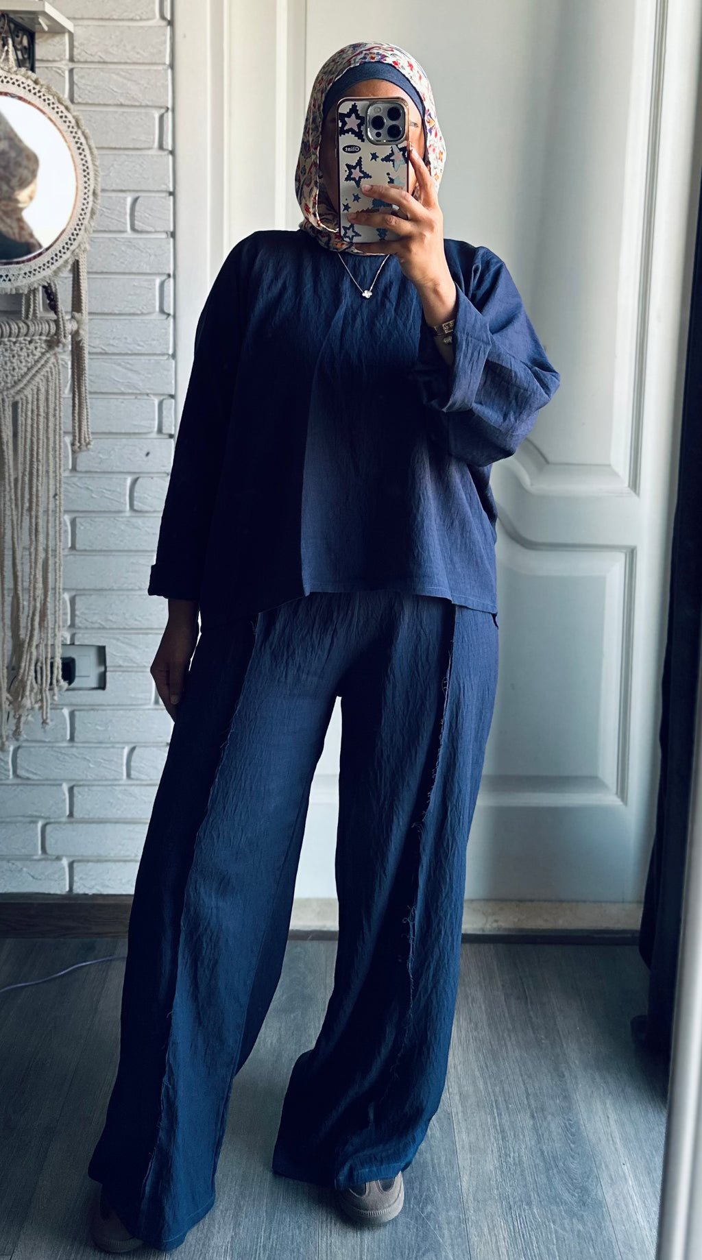 The Boho Pants In Navy Blue