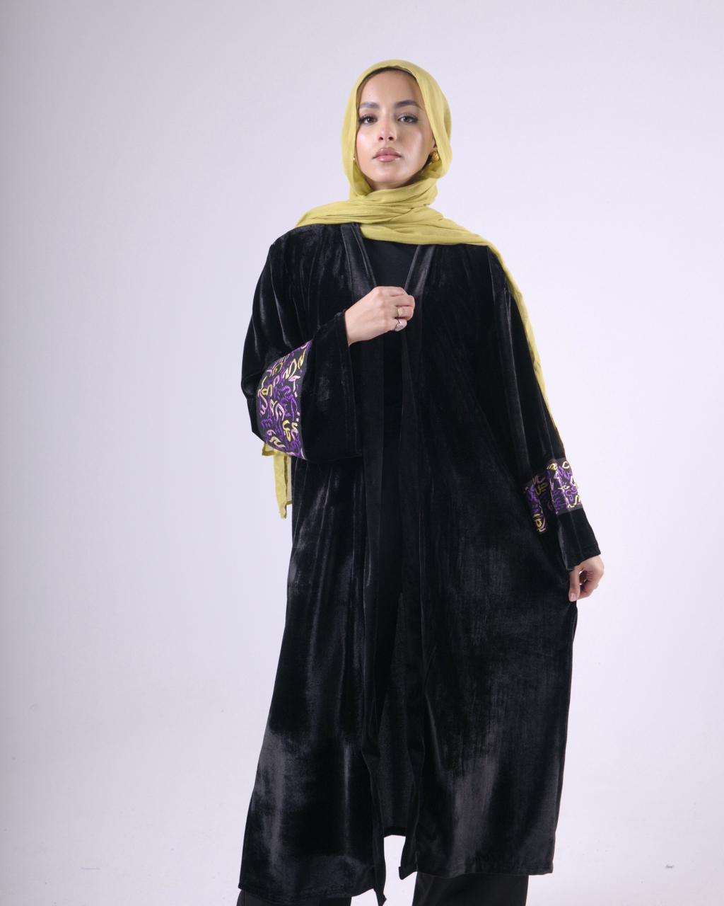 Kalimah Kaftan in Black