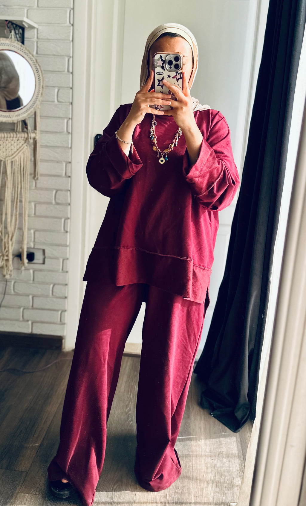 Daily Full Set in Burgundy