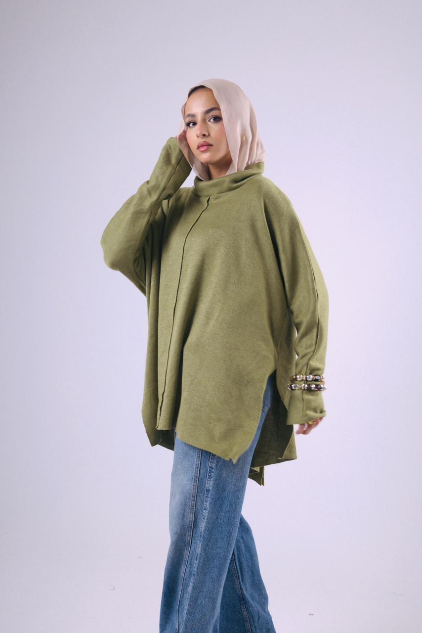 Raha Tunic in Lime