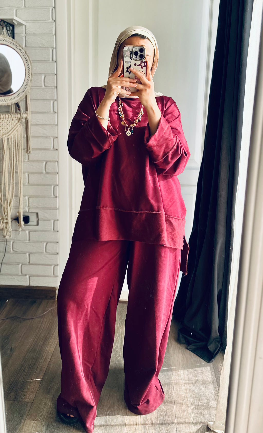 Daily Full Set in Burgundy