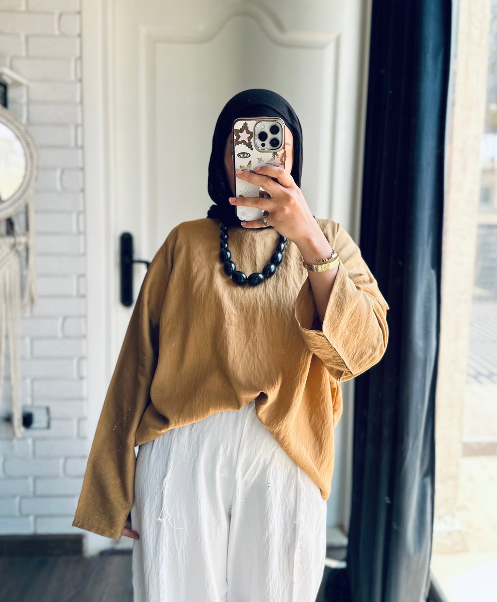 Fleuri Cropped Top in Golden Yellow