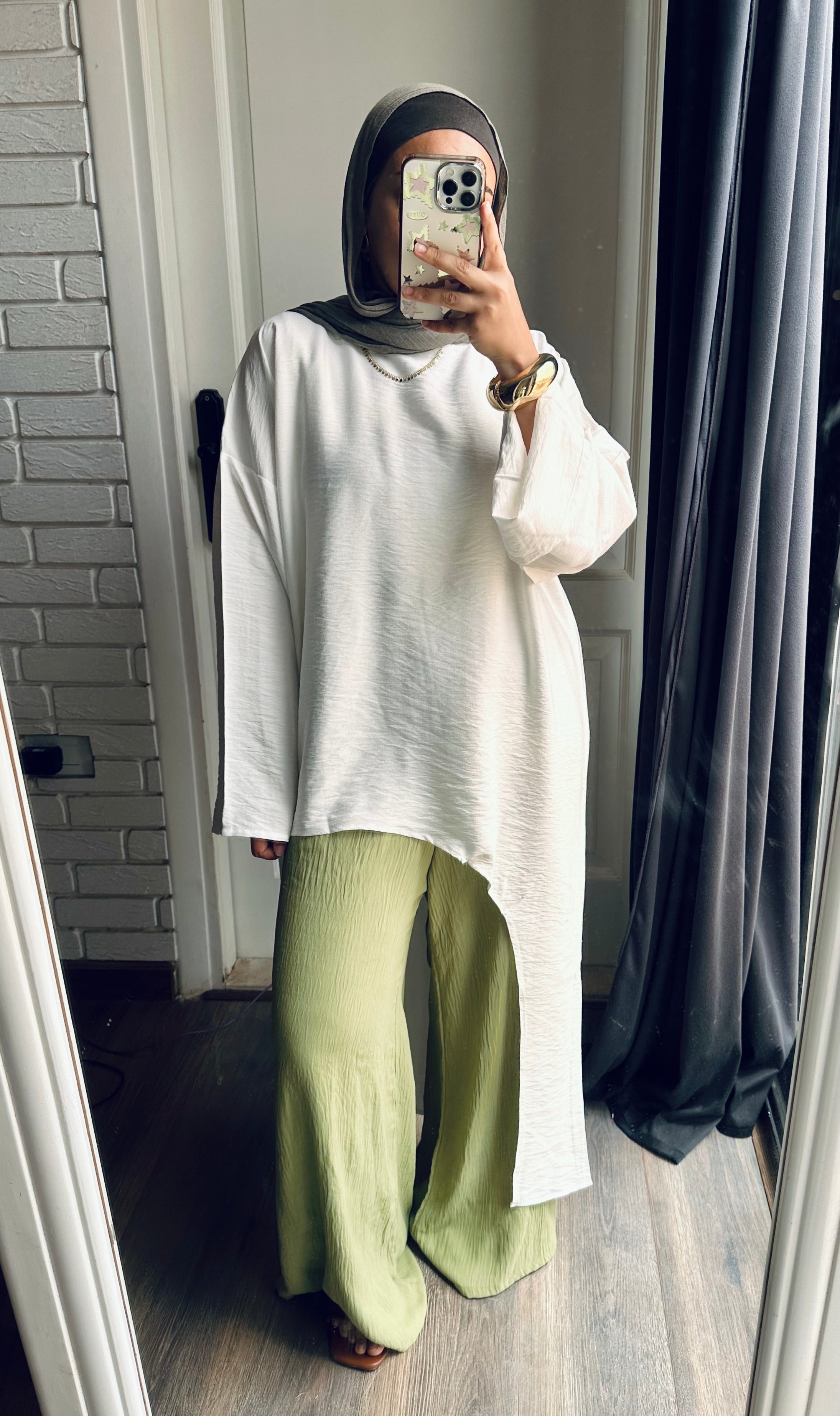 Side Tunic in White