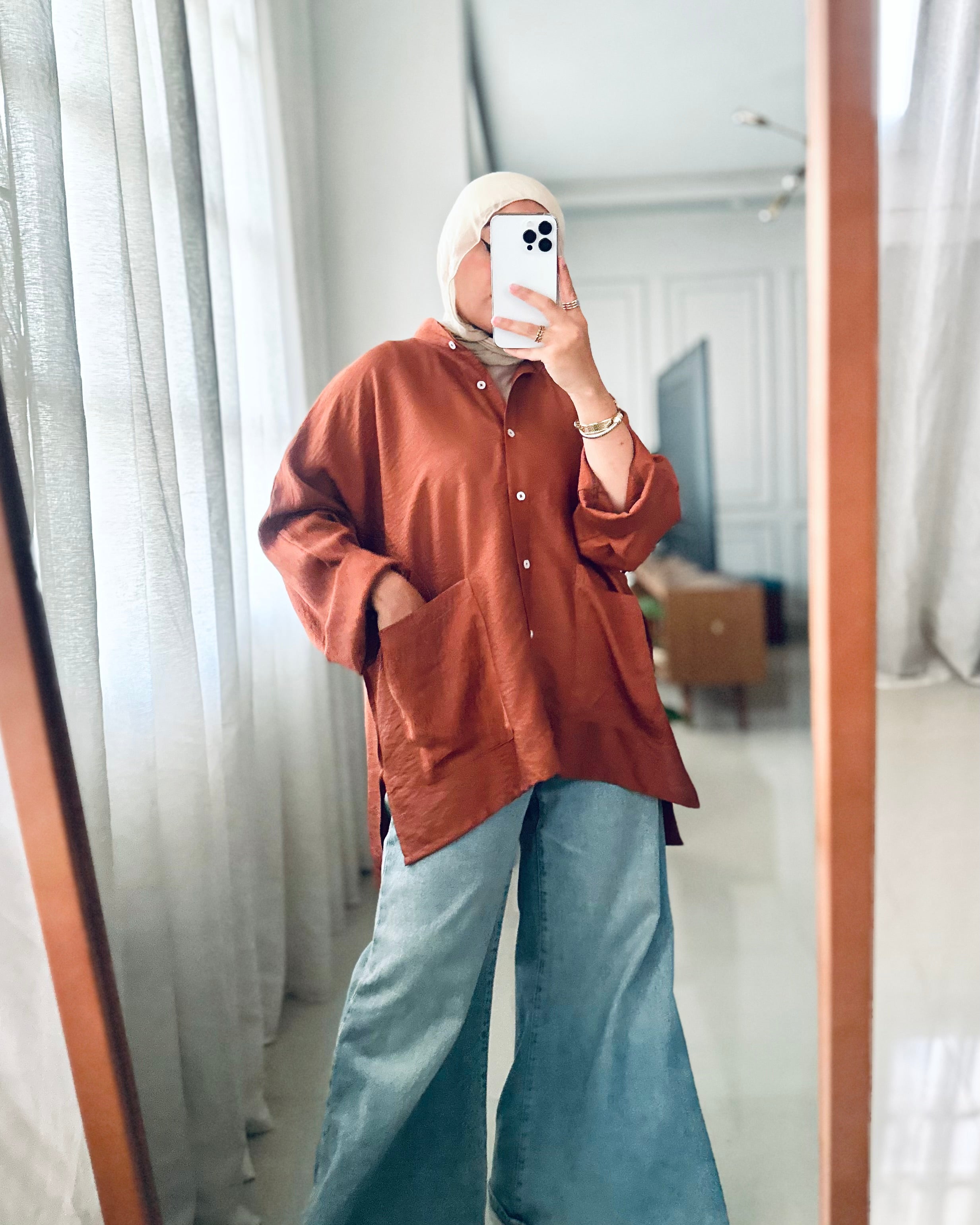 Pockets Shirt in Cinnamon