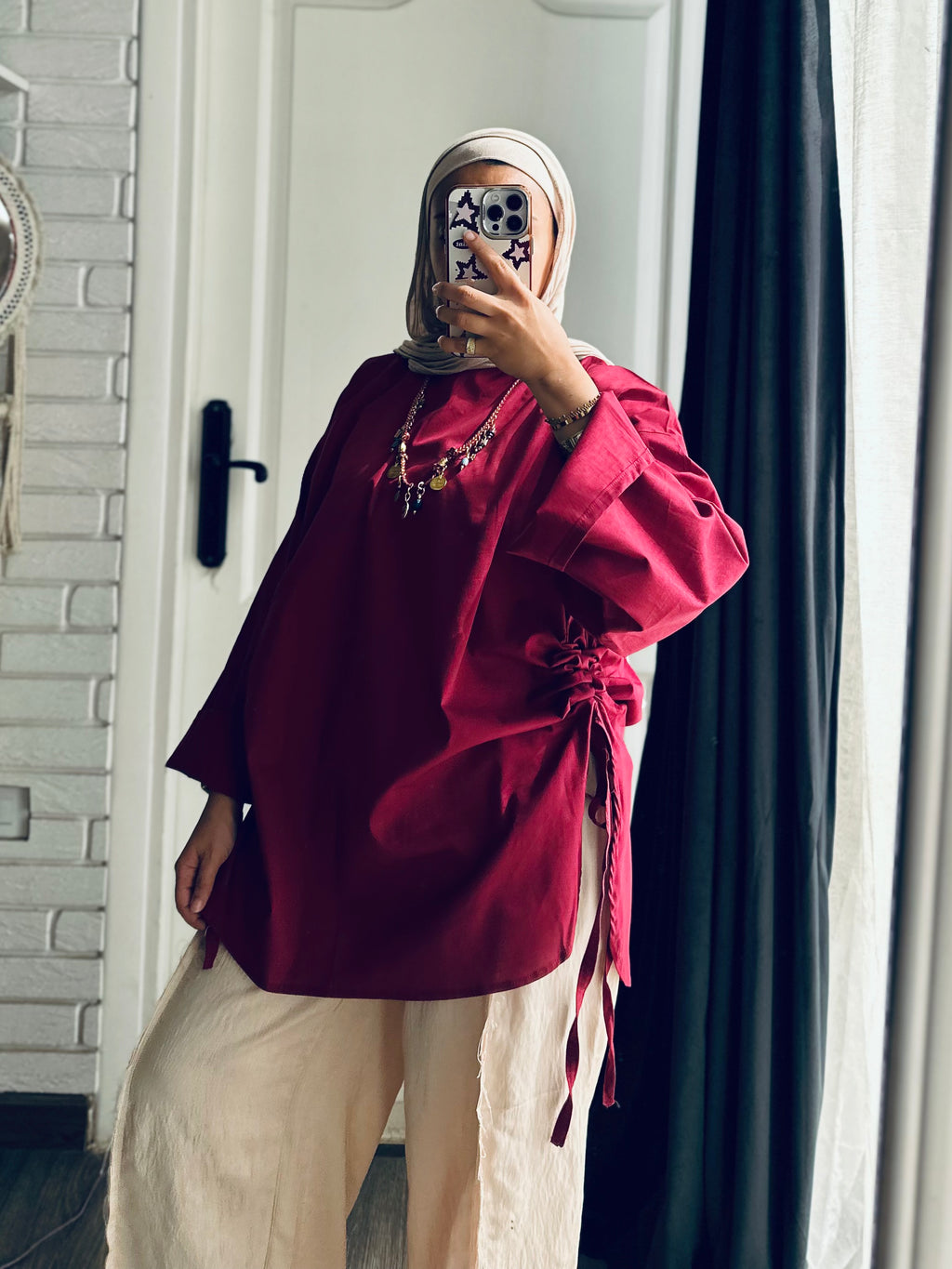 Kashkasha Blouse in Maroon