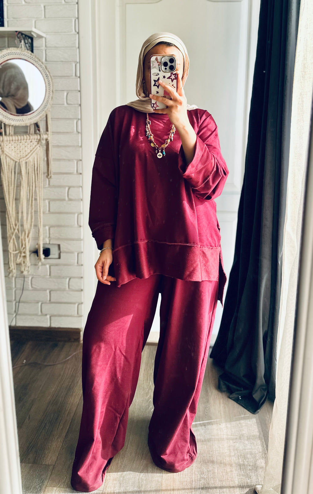 Daily Full Set in Burgundy