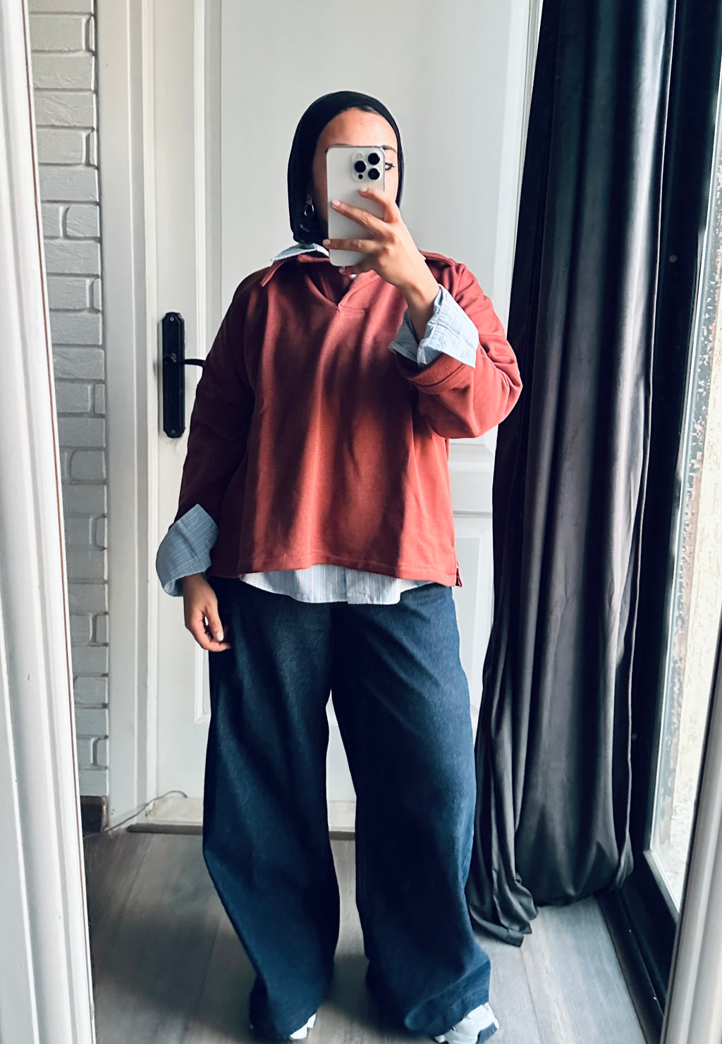 Polo Sweatshirt in Taube