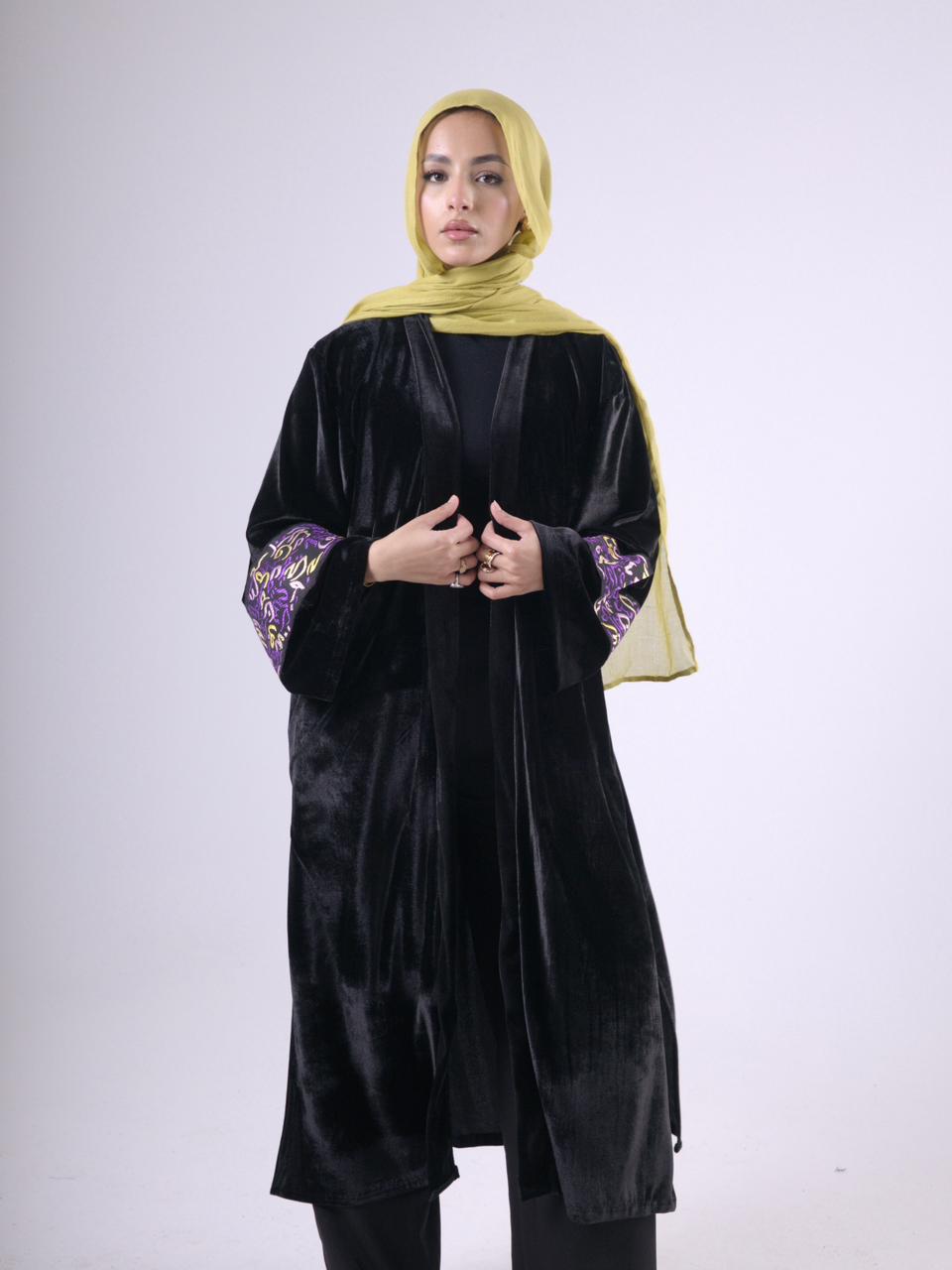 Kalimah Kaftan in Black