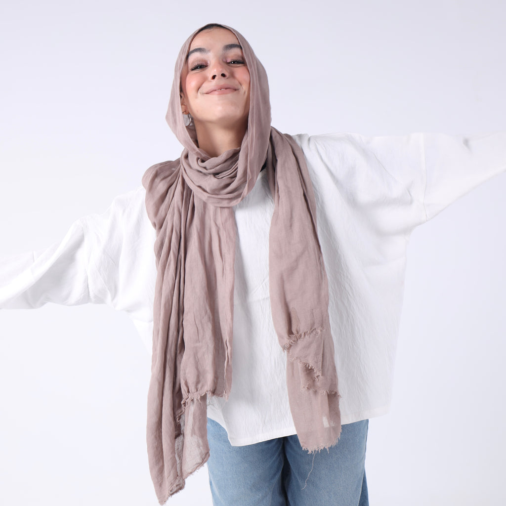 Linen Cropped Top in White