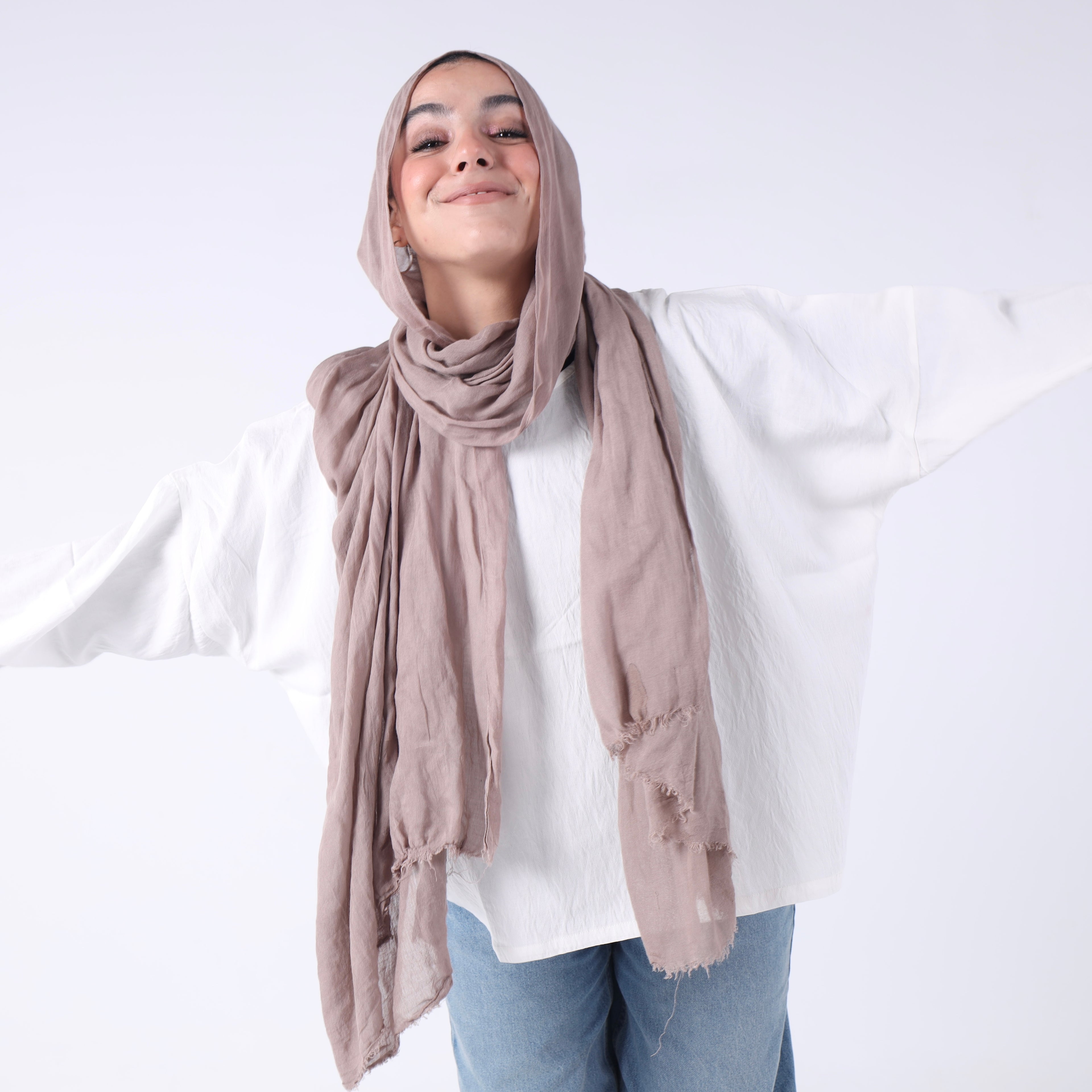 Linen Cropped Top in White
