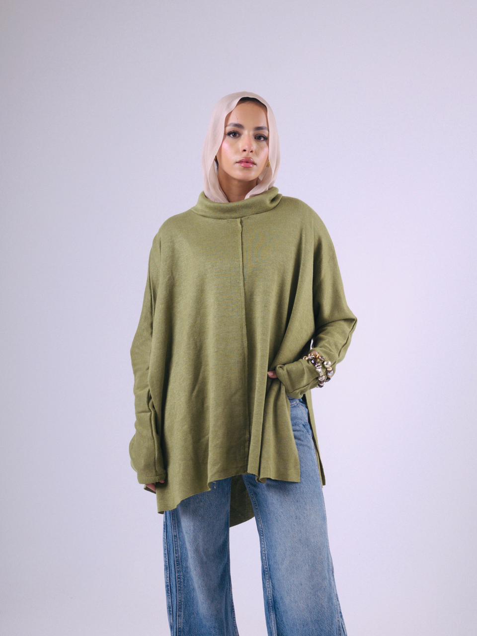 Raha Tunic in Lime