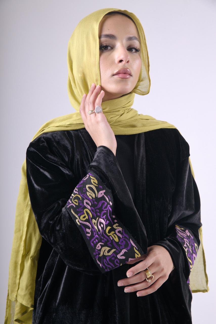 Kalimah Kaftan in Black