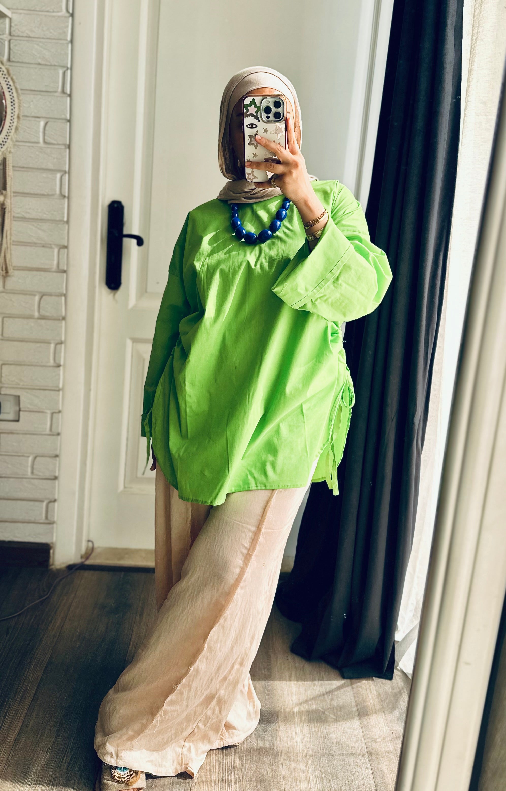 Kashkasha Blouse in Lime Green