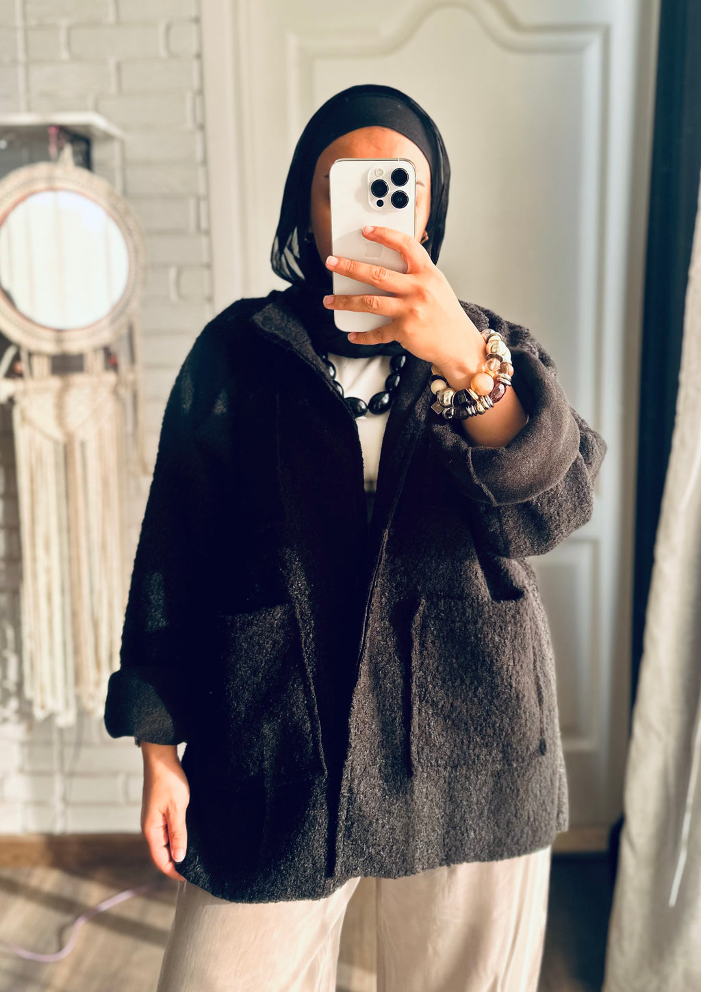 Teddy Jacket in Black