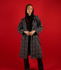 Squared Coat in Black