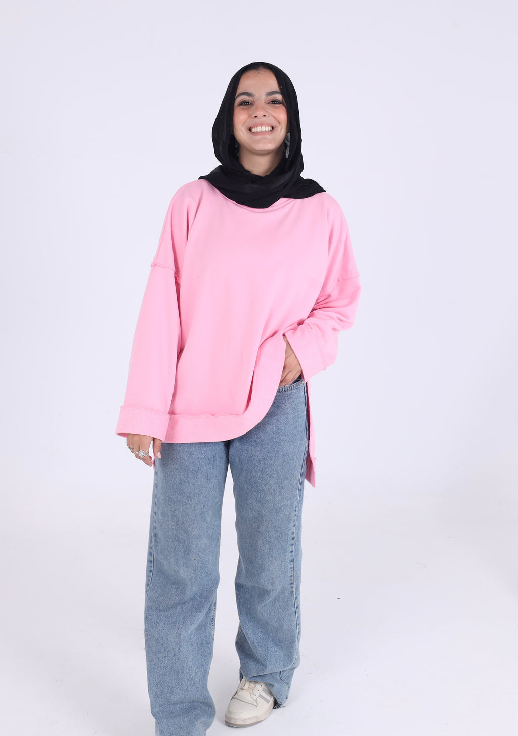 The Reversed Sweatshirt in Pink
